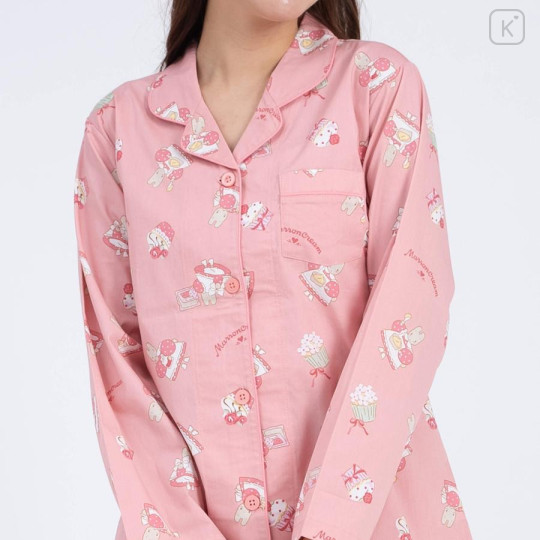 Japan Sanrio Shirt Pajamas (M) - Marron Cream / Apricot - 2