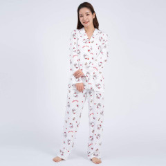 Japan Sanrio Shirt Pajamas (M) - Hello Kitty / White