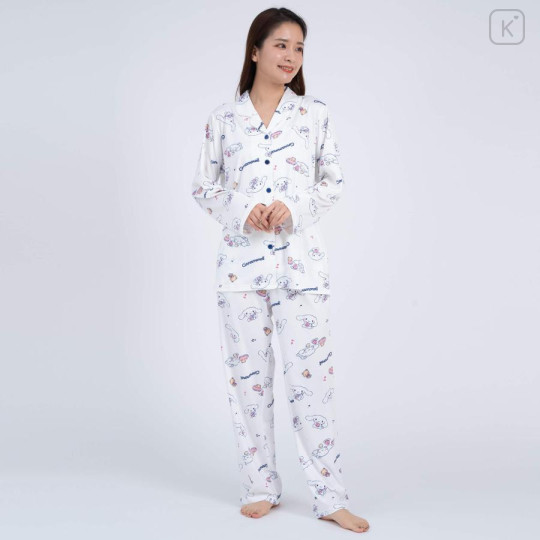 Japan Sanrio Shirt Pajamas (M) - Cinnamoroll / White - 1