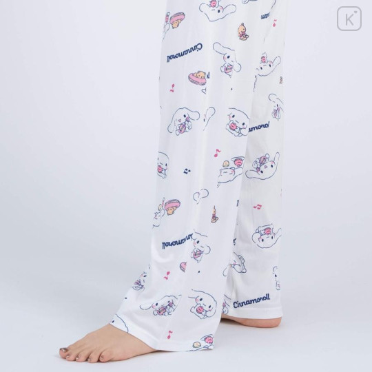 Japan Sanrio Shirt Pajamas (M) - Cinnamoroll / White - 3