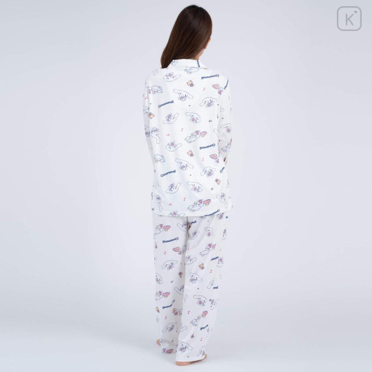 Japan Sanrio Shirt Pajamas (M) - Cinnamoroll / White - 5