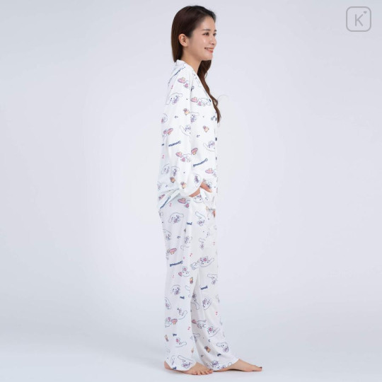 Japan Sanrio Shirt Pajamas (M) - Cinnamoroll / White - 6