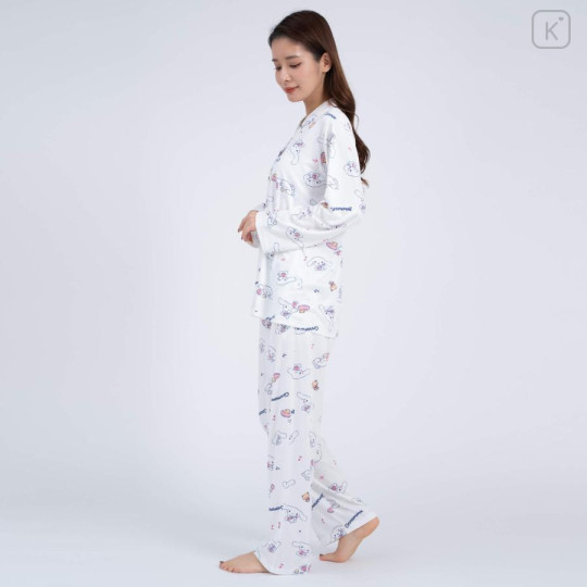 Japan Sanrio Shirt Pajamas (L) - Cinnamoroll / White - 4