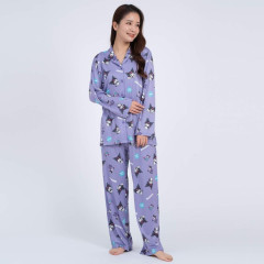 Japan Sanrio Shirt Pajamas (M) - Kuromi / Purple