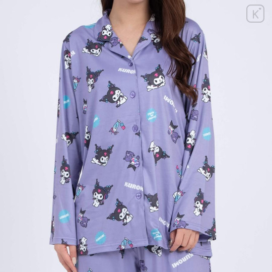 Japan Sanrio Shirt Pajamas (M) - Kuromi / Purple - 2