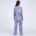 Japan Sanrio Shirt Pajamas (M) - Kuromi / Purple - 5