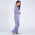 Japan Sanrio Shirt Pajamas (M) - Kuromi / Purple - 6