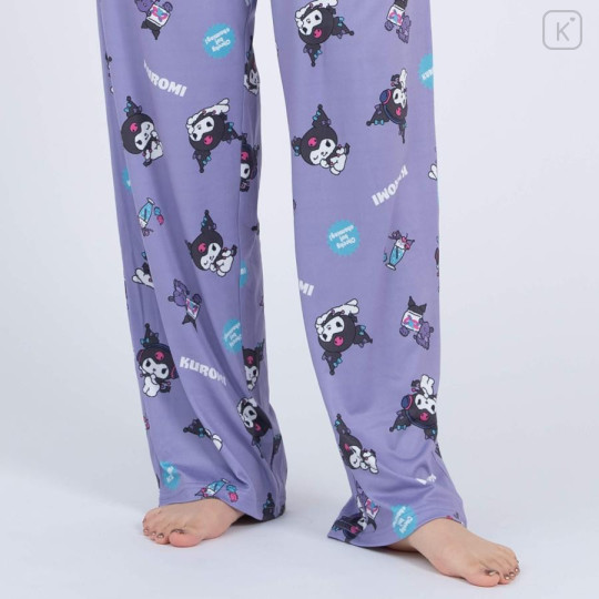 Japan Sanrio Shirt Pajamas (L) - Kuromi / Purple - 3