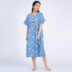 Japan Sanrio Gingham Dress - Hello Kitty / Blue