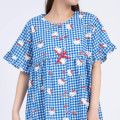 Japan Sanrio Gingham Dress - Hello Kitty / Blue - 2