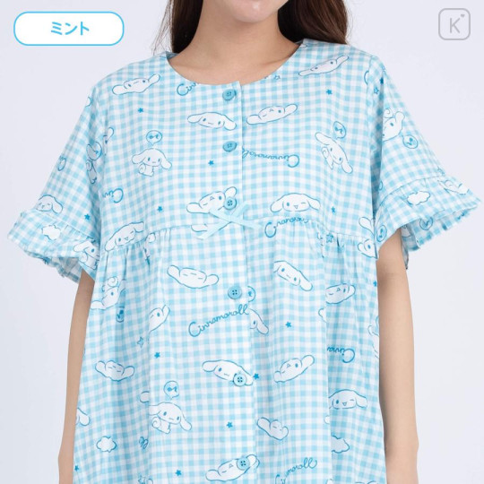 Japan Sanrio Gingham Dress - Cinnamoroll / Mint - 2