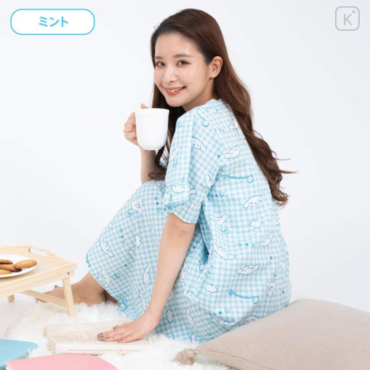 Japan Sanrio Gingham Dress - Cinnamoroll / Mint - 7