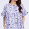 Japan Sanrio Gingham Dress - Kuromi / Purple - 2