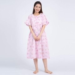 Japan Sanrio Gingham Dress - Marron Cream / Pink