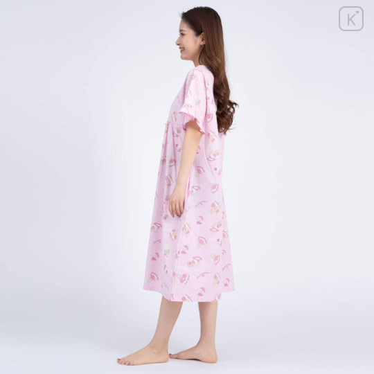 Japan Sanrio Gingham Dress - Marron Cream / Pink - 4