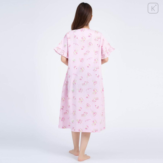 Japan Sanrio Gingham Dress - Marron Cream / Pink - 5