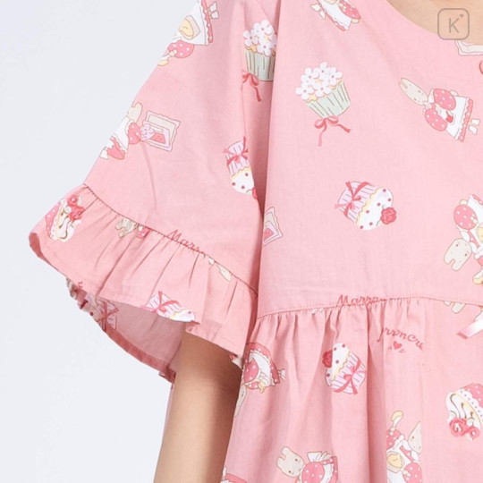 Japan Sanrio Gingham Dress - Marron Cream / Apricot - 3