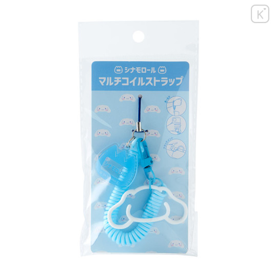 Japan Sanrio Multi-coil Spring Smartphone Strap Phone Charm - Cinnamoroll - 1