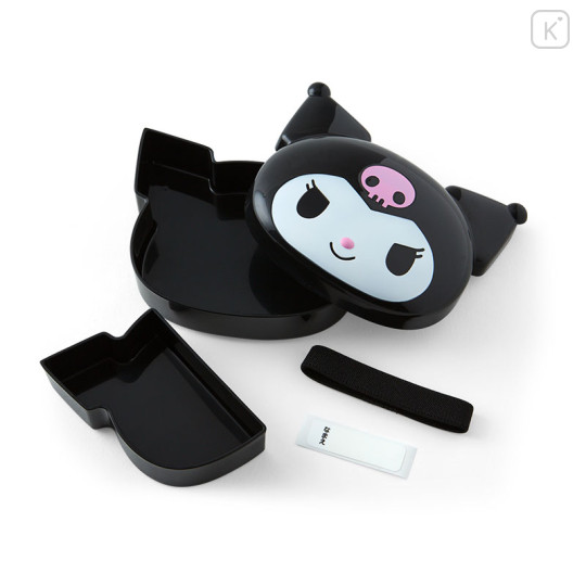 Japan Sanrio Face-shaped Lunch Box - Kuromi - 2