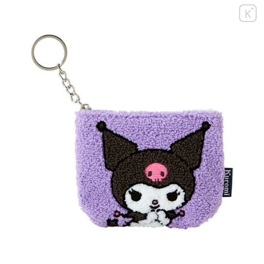 Japan Sanrio Sagara Embroidery Mini Pouch - Kuromi - 1