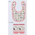 Japan Peanuts Bib & Socks Set - Snoopy / Brothers Pink - 2