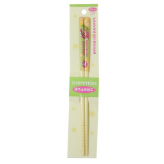 Japan Crayon Shin-chan Bamboo Chopsticks 21cm - Shinnosuke Nohara / Choco Green