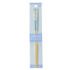 Japan Sanrio Bamboo Chopsticks 21cm - Cinnamoroll / Smile Light Blue