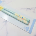 Japan Sanrio Bamboo Chopsticks 21cm - Cinnamoroll / Smile Light Blue - 2