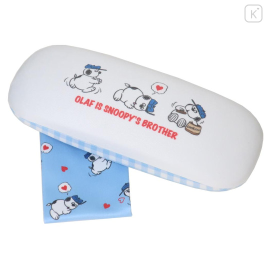 Japan Peanuts Glasses Case - Snoopy Brother Olaf - 1