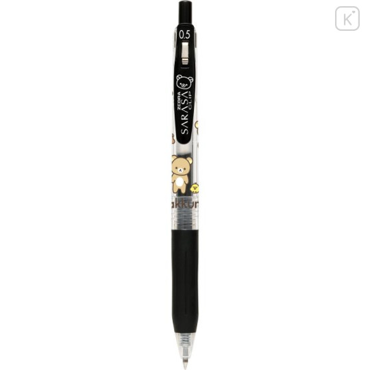 Japan San-X Sarasa Clip Gel Pen - Rilakkuma / Black - 1