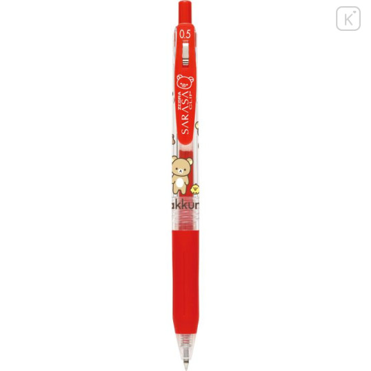 Japan San-X Sarasa Clip Gel Pen - Rilakkuma / Red - 1