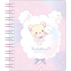 Japan San-X Mini Notebook - Korilakkuma / Sky Curly Cotton Candy B