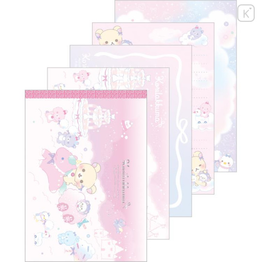 Japan San-X A6 Notepad - Korilakkuma / Sky Curly Cotton Candy B - 1