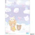 Japan San-X 5 Pockets A4 Index Holder - Rilakkuma / Sky Curly Cotton Candy A - 2