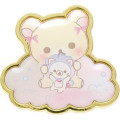 Japan San-X Secret Pin Badge - Korilakkuma / Sky Curly Cotton Candy Blind Box - 5