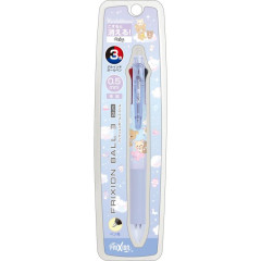Japan San-X FriXion Ball 3 Slim Color Multi Erasable Gel Pen - Korilakkuma : Sky Curly Cotton Candy Relax Time