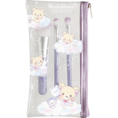 Japan San-X Makeup Brush Set - Korilakkuma / Sky Curly Cotton Candy