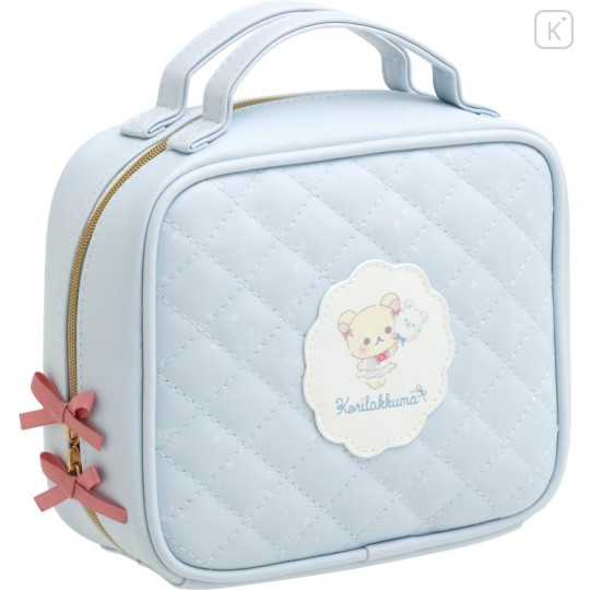 Japan San-X Cosmetic Pouch - Korilakkuma / Sky Curly Cotton Candy - 1