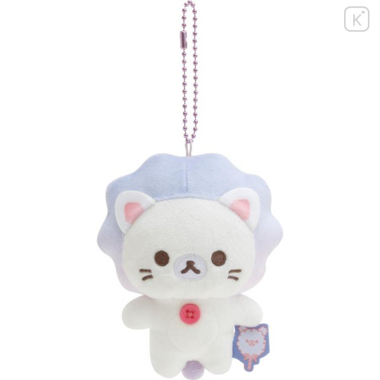 Japan San-X Hanging Plush - Korilakkuma Lion / Sky Curly Cotton Candy - 1