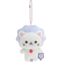 Japan San-X Hanging Plush - Korilakkuma Lion / Sky Curly Cotton Candy