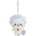 Japan San-X Hanging Plush - Korilakkuma Lion / Sky Curly Cotton Candy - 1