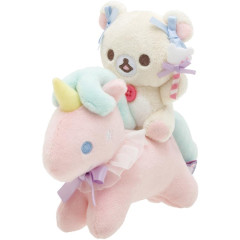 Japan San-X Scene Plush Toy - Korilakkuma / Sky Curly Cotton Candy