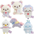 Japan San-X Tenori Plush (SS) Set - Rilakkuma : Sky Curly Cotton Candy - 1