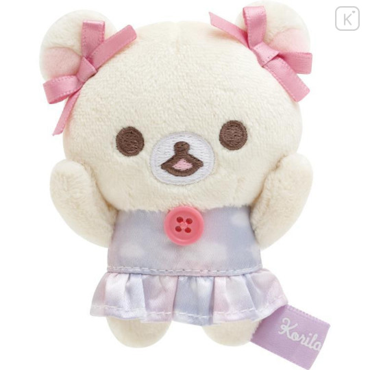 Japan San-X Tenori Plush (SS) Set - Rilakkuma : Sky Curly Cotton Candy - 4