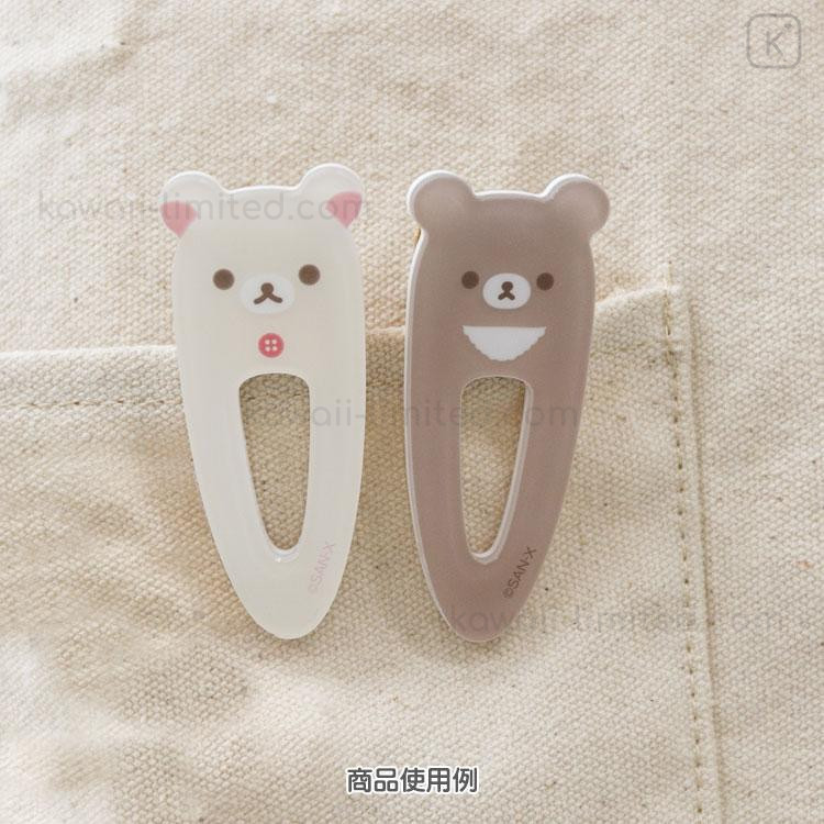 Japan San-X Hair Clip - Chairoikoguma | Kawaii Limited