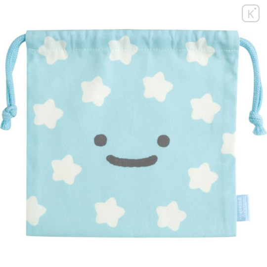 Japan San-X Drawstring Bag - Sumikko Gurashi / Shirokuma Hometown Blue - 1