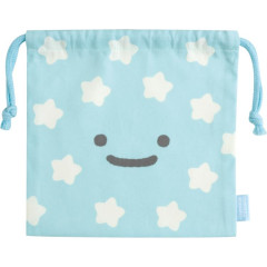 Japan San-X Drawstring Bag - Sumikko Gurashi / Shirokuma Hometown Blue