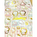 Japan Sanrio Gold Accent Sticker - Hello Kitty & Dear Daniel / Childhood - 2