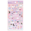 Japan Sanrio Gold Accent Sticker - Little Twin Stars / Good Night - 1