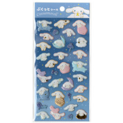 Japan Sanrio Bubble Sticker - Cinnamoroll / Gold Foil